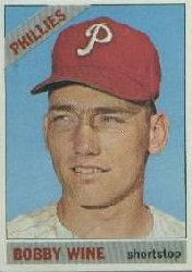 1966 Topps Baseball Cards      284     Bobby Wine